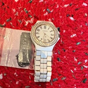 Ceres Silver Women's Watch with Crystal Accents